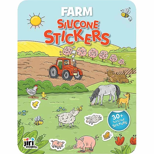 Hra se silikonovými samolepkami Farma