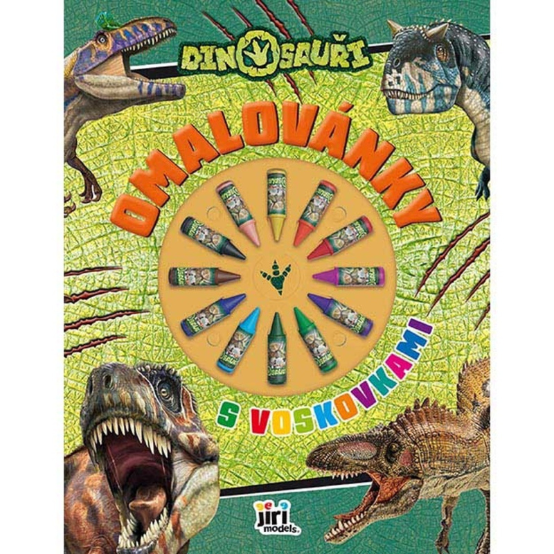 Dinosauři - Omalovánky s voskovkami - kniha z kategorie Omalovánky