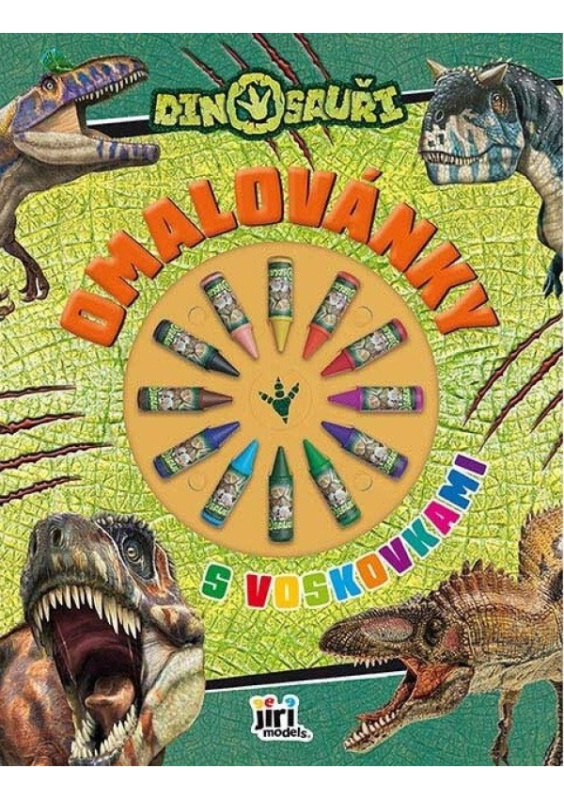 Dinosauři - Omalovánky s voskovkami - kniha z kategorie Omalovánky
