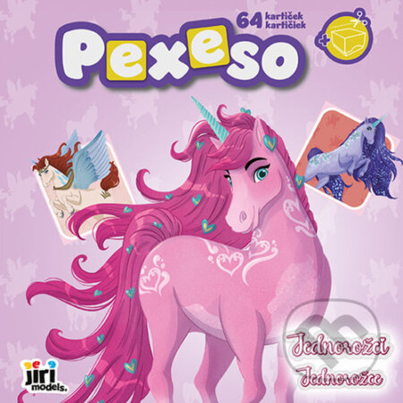 Pexeso v sešitu Jednorožci