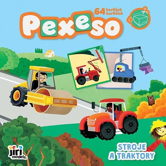 Pexeso v sešitu Stroje a traktory JIRI MODELS a. s.