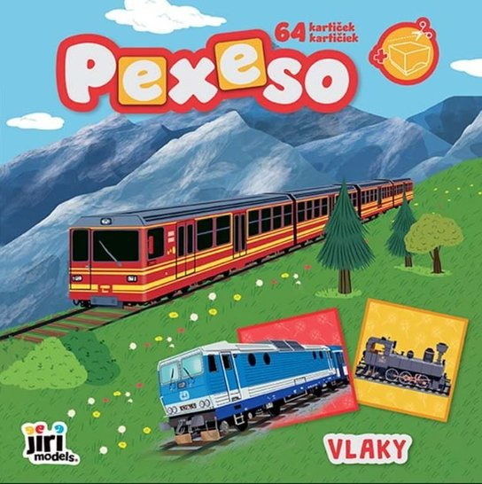 Pexeso v sešitu Vlaky JIRI MODELS a. s.