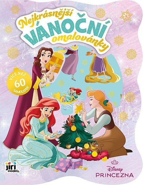 Nejkrásnější vánoční omalovánky se samolepkami: Disney Princezny