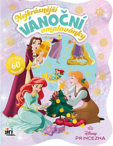 Nejkrásnější vánoční omalovánky se samolepkami: Disney Princezny
