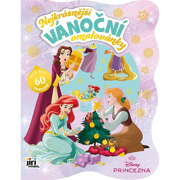 Nejkrásnější vánoční omalovánky se samolepkami: Disney Princezny