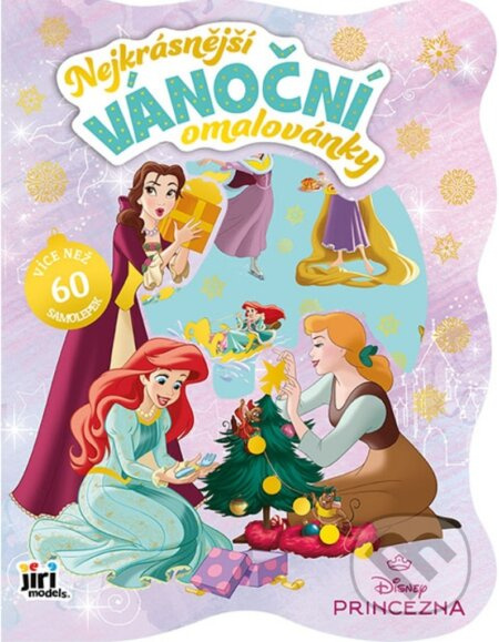 Nejkrásnější vánoční omalovánky se samolepkami: Disney Princezny