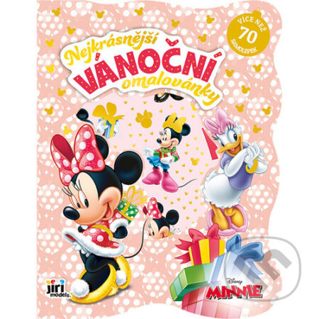 Nejkrásnější vánoční omalovánky se samolepkami Minnie