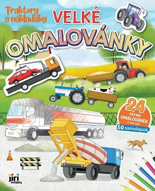 Velké omalovánky Traktory a náklaďáky