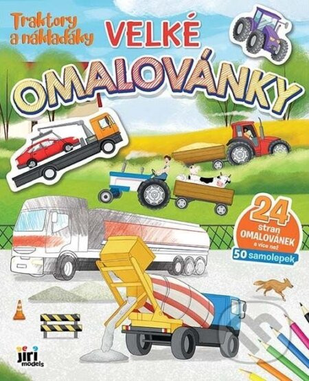 Velké omalovánky Traktory a náklaďáky