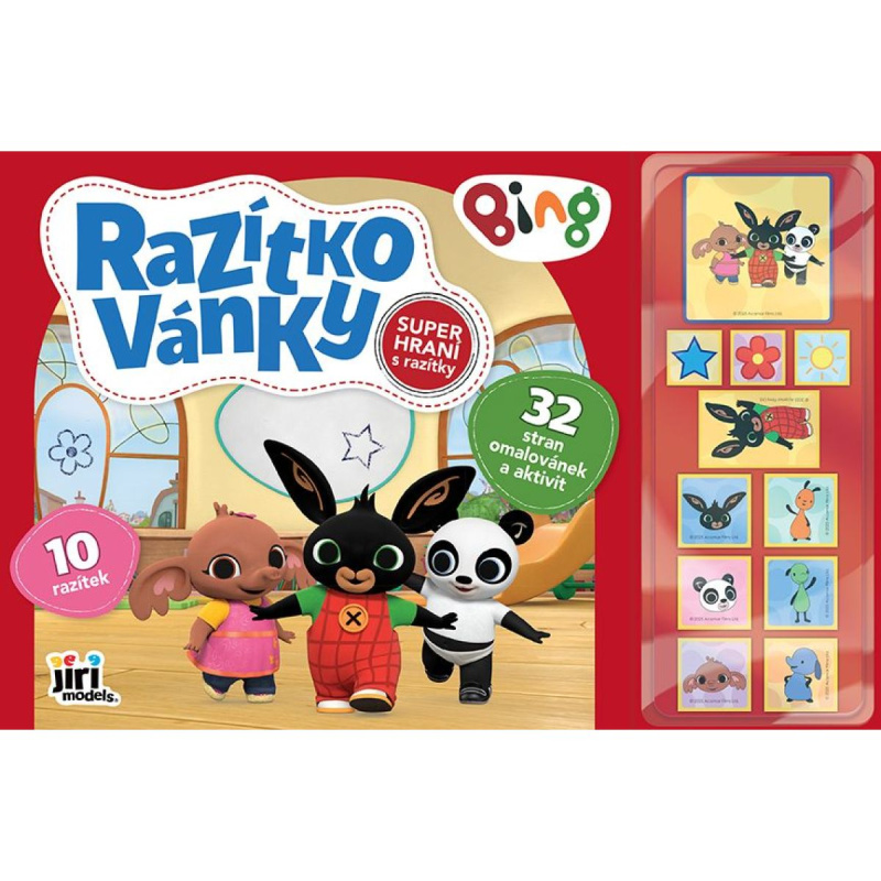 Razítkovánky Bing - kniha z kategorie Omalovánky, vystřihovánky, papír