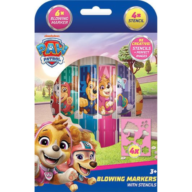 Foukací fixy Tlapková patrola holky