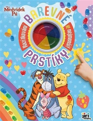 Barevné prstíky Medvídek Pú - kniha z kategorie Omalovánky, vystřihovánky, papír