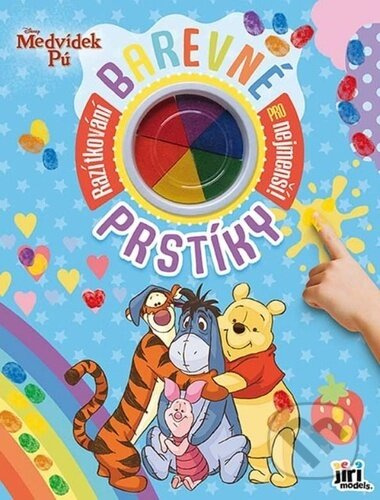 Barevné prstíky Medvídek Pú - kniha z kategorie Omalovánky, vystřihovánky, papír