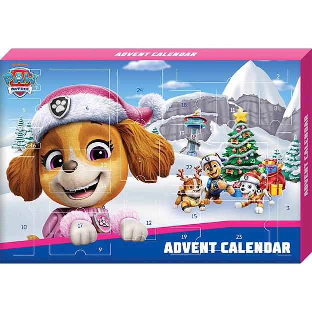 Adventný kalendár Tlapková patrola dievčatá - hra z kategorie Hlavolamy, doplňovačky, úkoly