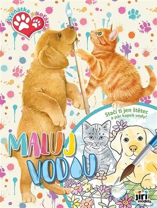 Maluj vodou A4 Štěňátka a koťátka