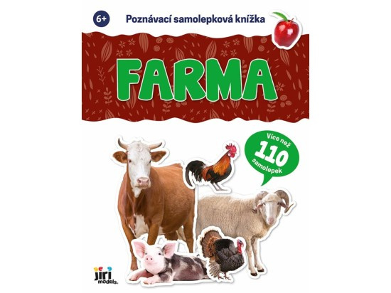 Poznávací samolepková knížka: Farma (Více než 110 samolepek)