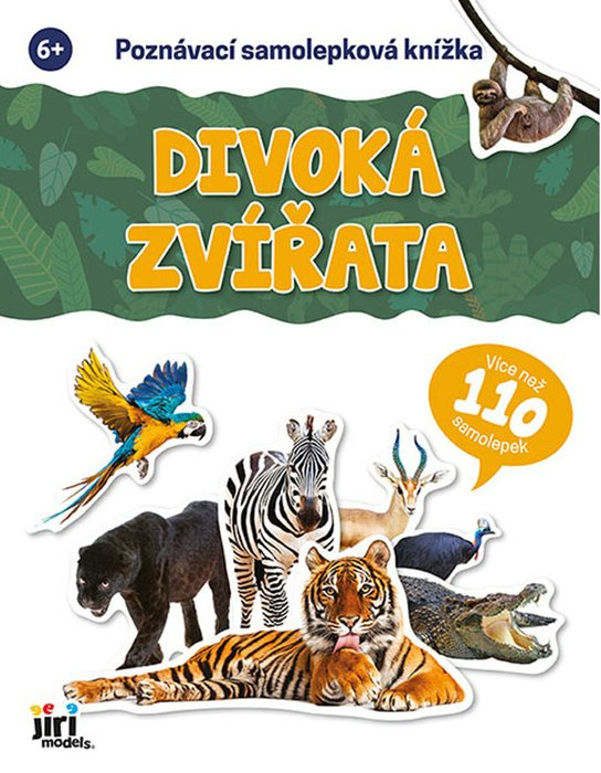 Poznávací samolepková knížka: Divoká zvířata (Více než 110 samolepek)