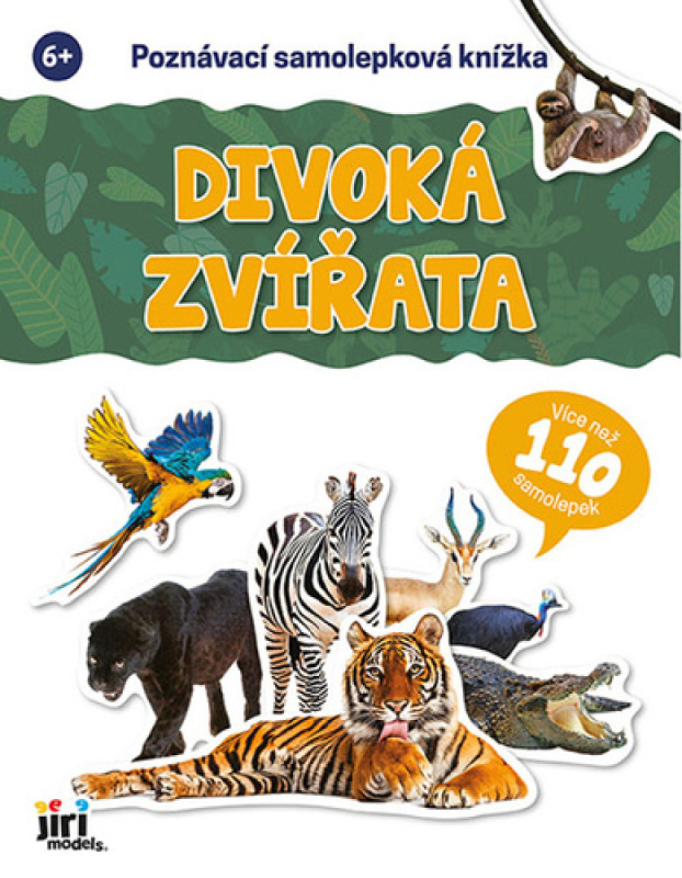 Poznávací samolepková knížka: Divoká zvířata (Více než 110 samolepek)