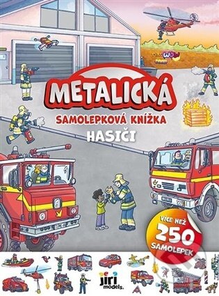 Metalická samolepková knížka Hasiči