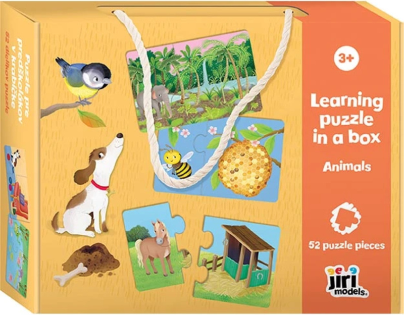 Puzzle pro předškoláky v krabičce Zvířátka JIRI MODELS a. s.