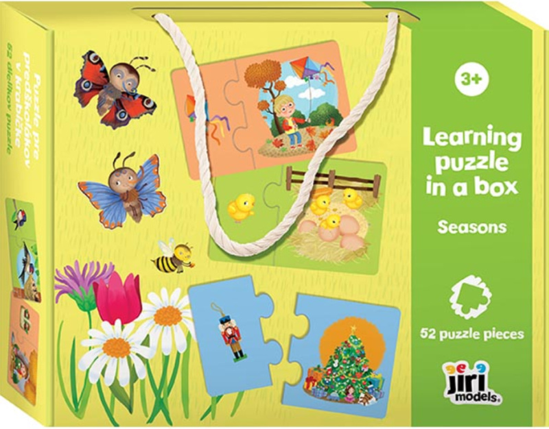 Puzzle pro předškoláky v krabičce Roční období JIRI MODELS a. s.