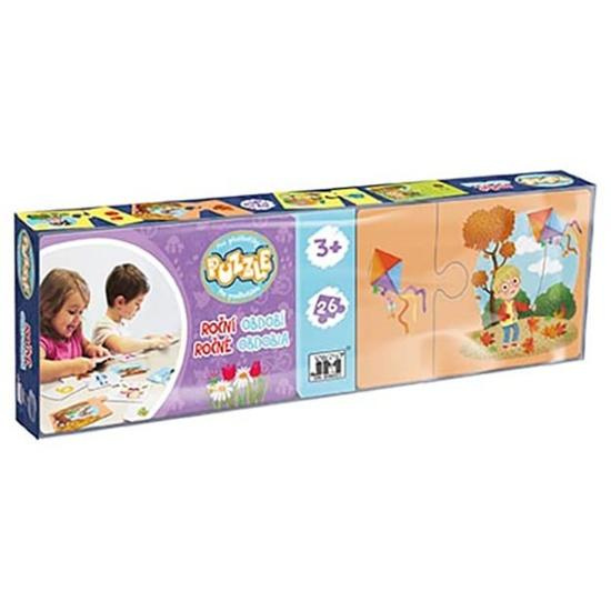 Puzzle pro předškoláky v krabičce Roční období JIRI MODELS a. s.