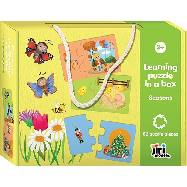 Puzzle pro předškoláky v krabičce Roční období JIRI MODELS a. s.