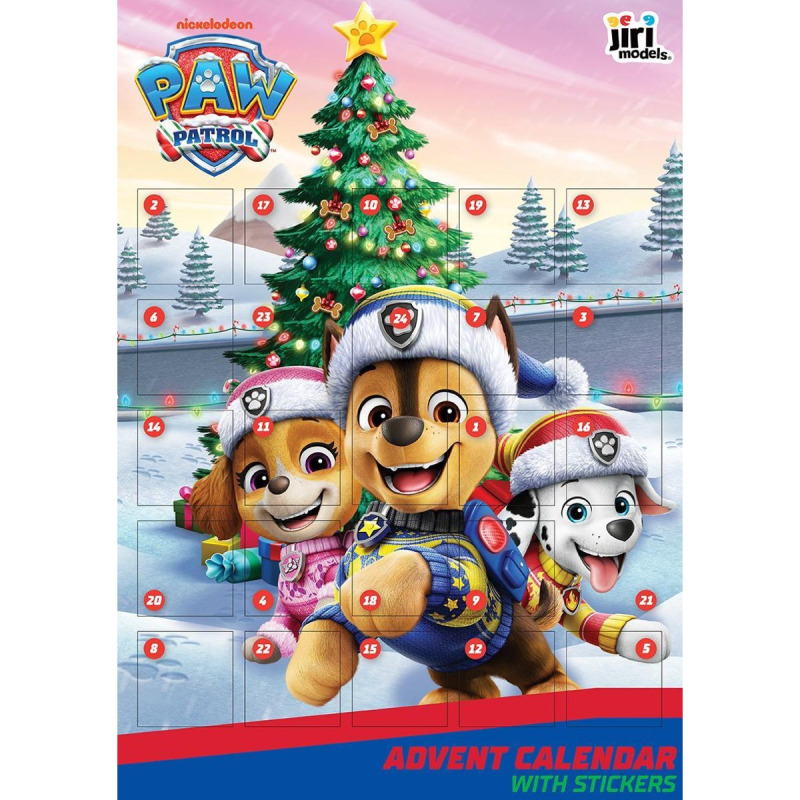 Adventní kalendář se samolepkami Tlapková patrola