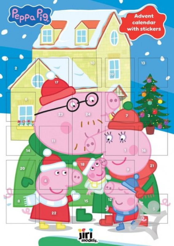 Adventní kalendář se samolepkami Prasátko Peppa