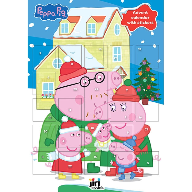 Adventní kalendář se samolepkami Prasátko Peppa