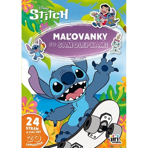 Maľovanky A4 so samolepkami Stitch - kniha z kategorie Omalovánky, vystřihovánky, papír