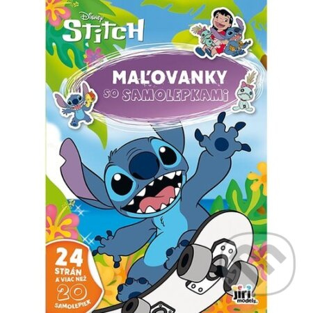 Maľovanky A4 so samolepkami Stitch - kniha z kategorie Omalovánky, vystřihovánky, papír