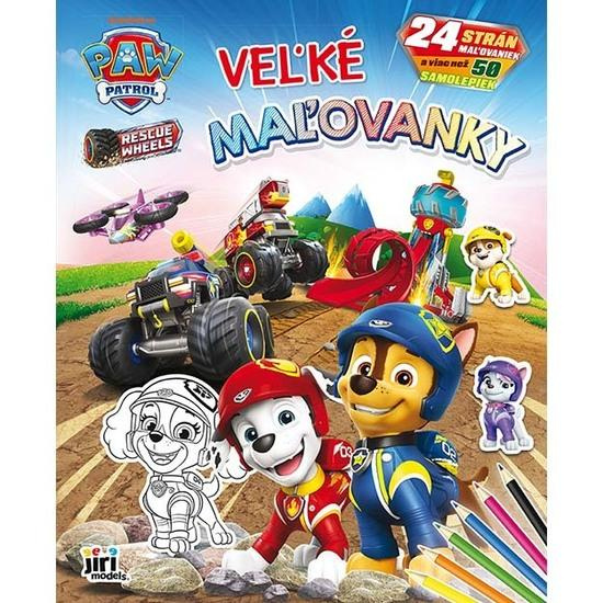 Veľké maľovanky Labková patrola - kniha z kategorie Omalovánky, vystřihovánky, papír