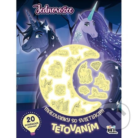 Maľovanky so svietiacim tetovaním Jednorožce - neuvedený autor