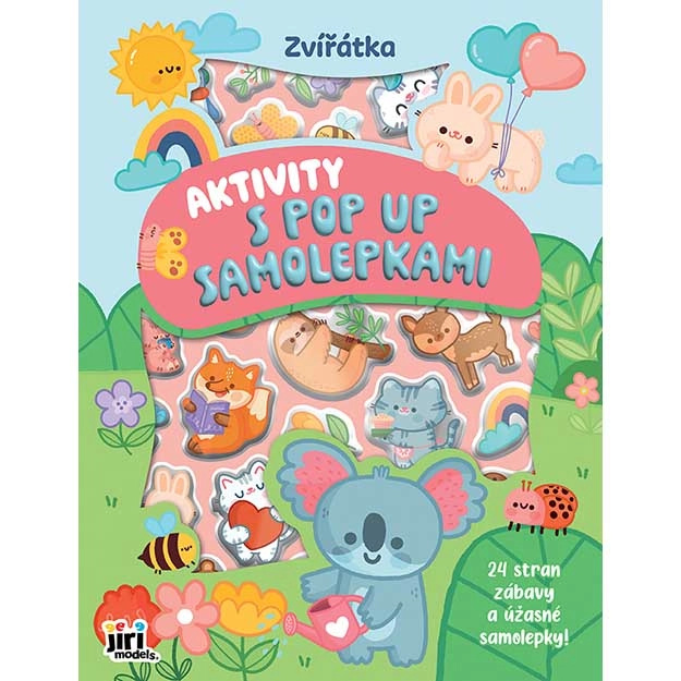 Aktivity s pop-up samolepkami roztomilá zvířátka