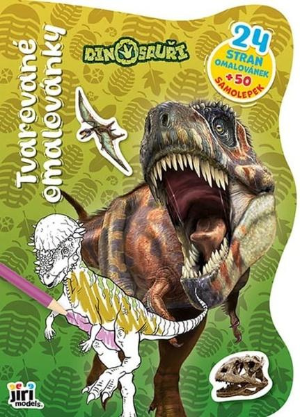 Tvarované omalovánky dinosauři - 1 kus