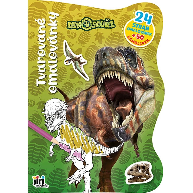 Tvarované omalovánky dinosauři - 1 kus
