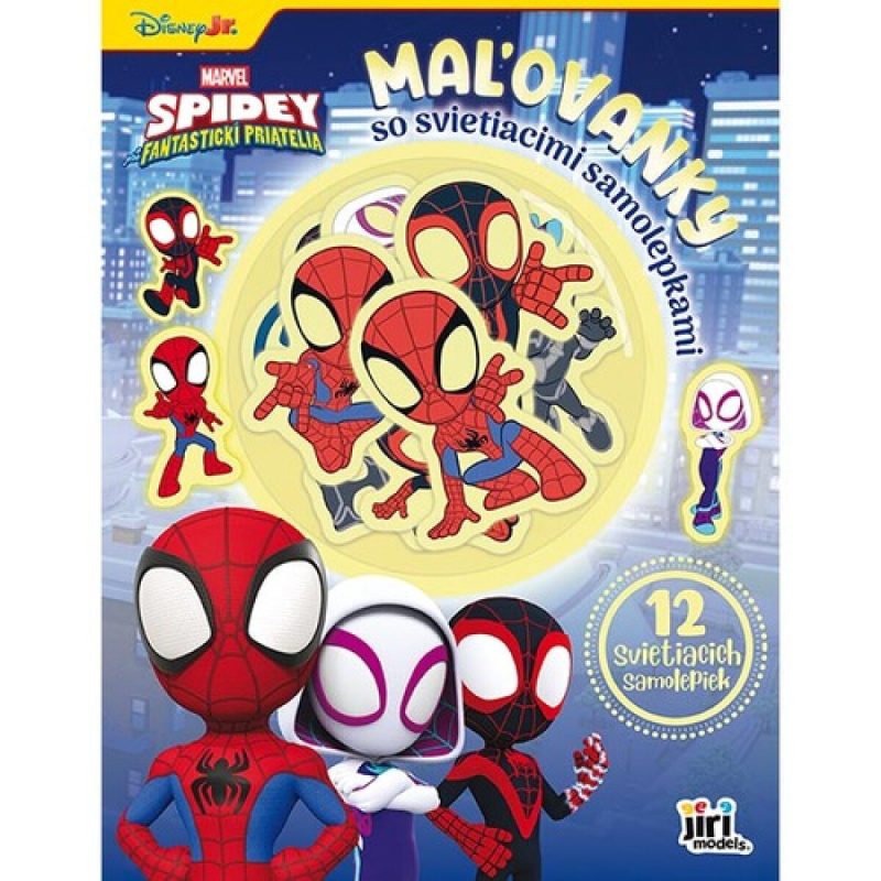 Maľovanky so svietiacimi samolepkami Spidey