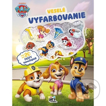 Veselé vyfarbovanie so super samolepkami Labková patrola - kniha z kategorie Omalovánky, vystřihovánky, papír