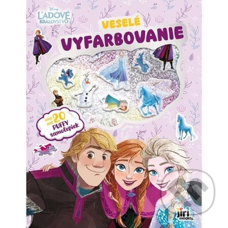 Veselé vyfarbovanie so super samolepkami Ľadové kráľovstvo - kniha z kategorie Omalovánky, vystřihovánky, papír