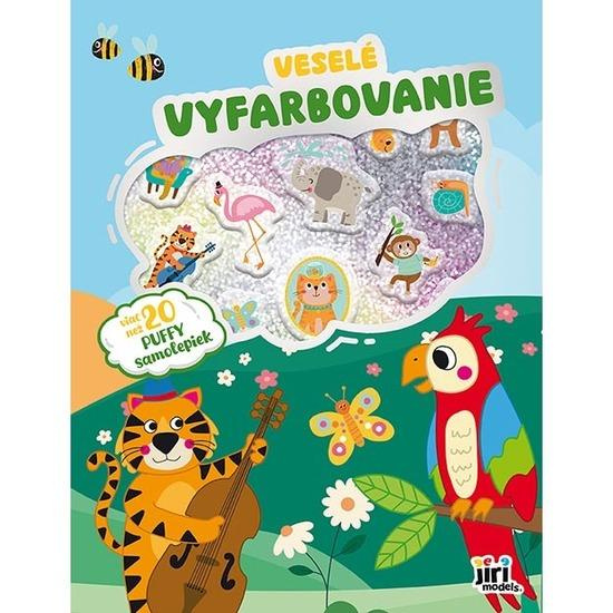Veselé vyfarbovanie so super samolepkami Zvieratká - kniha z kategorie Omalovánky, vystřihovánky, papír
