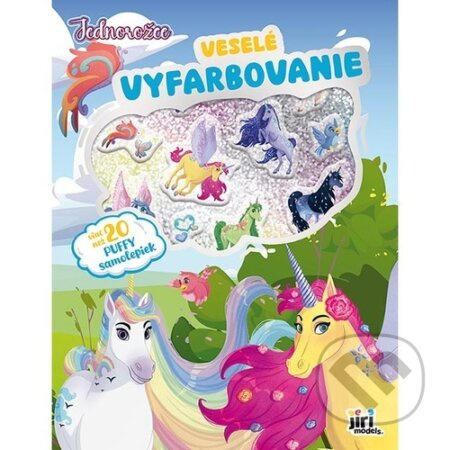 Veselé vyfarbovanie so super samolepkami Jednorožce - kniha z kategorie Omalovánky, vystřihovánky, papír