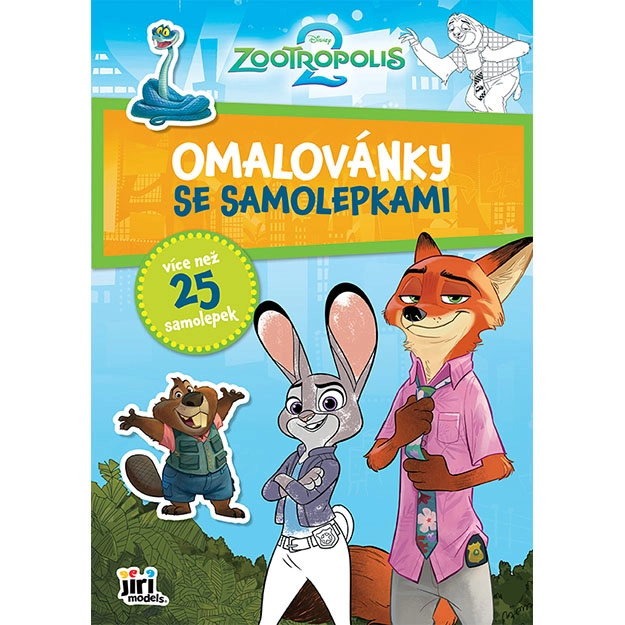Omalovánky A4 se samolepkami Zootropolis - 1 kus
