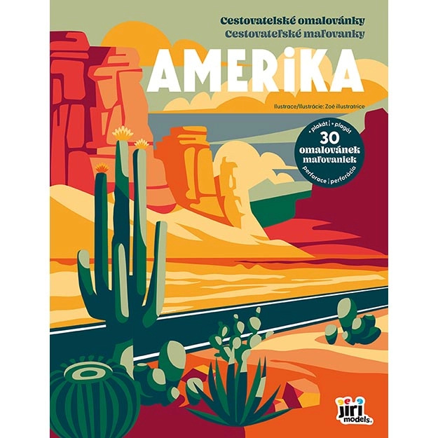 Cestovatelské omalovánky amerika