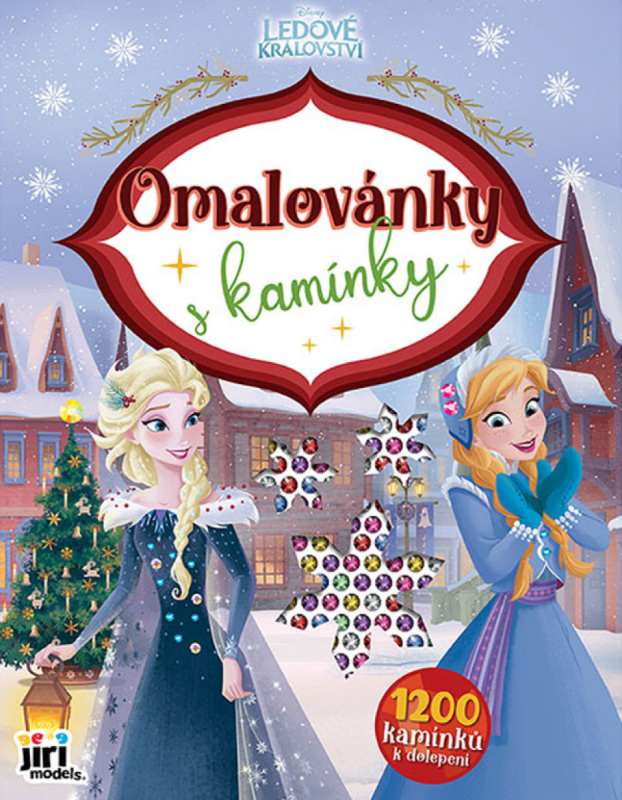Omalovánky s kamínky Ledové království Vánoce