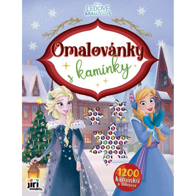 Omalovánky s kamínky Ledové království Vánoce