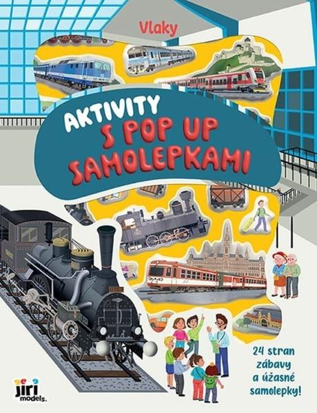 Aktivity s pop-up samolepkami vlaky