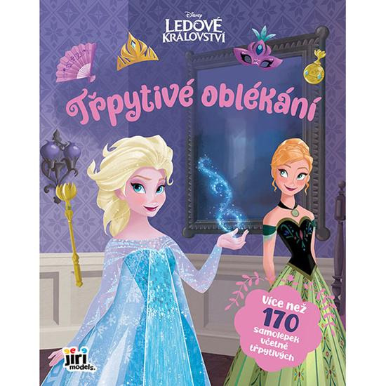 Třpytivé oblékání Ledové království - samolepková knížka