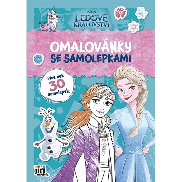 Omalovánky A4 se samolepkami Ledové království