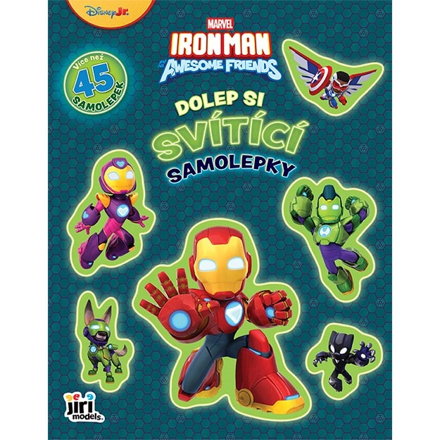 Svítící samolepková knížka Ironman